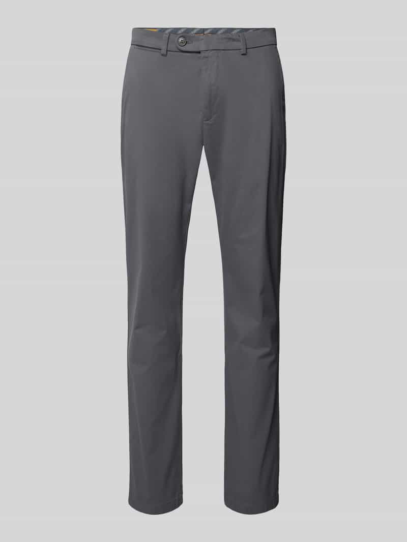 Bugatti Slim fit stoffen broek met achterzakken