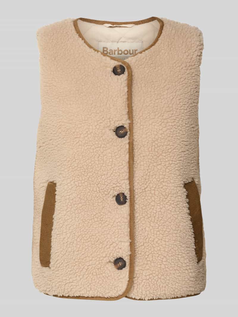 Barbour Regular fit outdoor-bodywarmer met teddybont model 'LUCIANA'