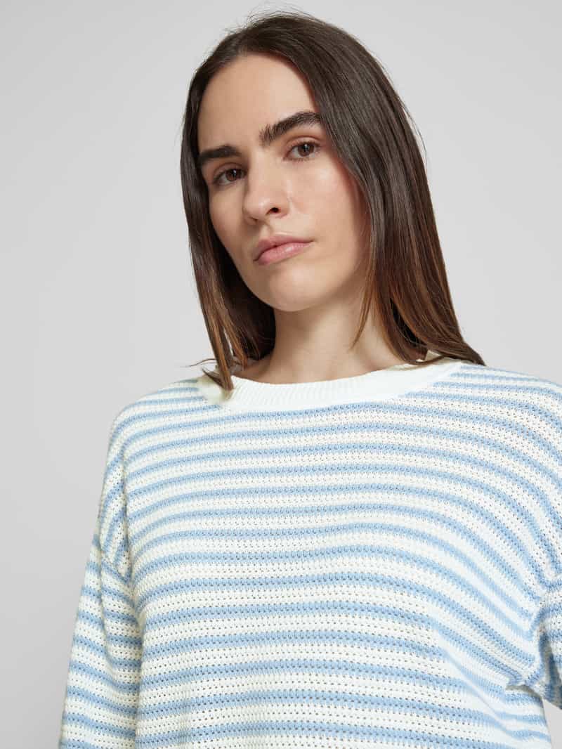 FREE QUENT Gebreide pullover met ribboorden model 'Domo'
