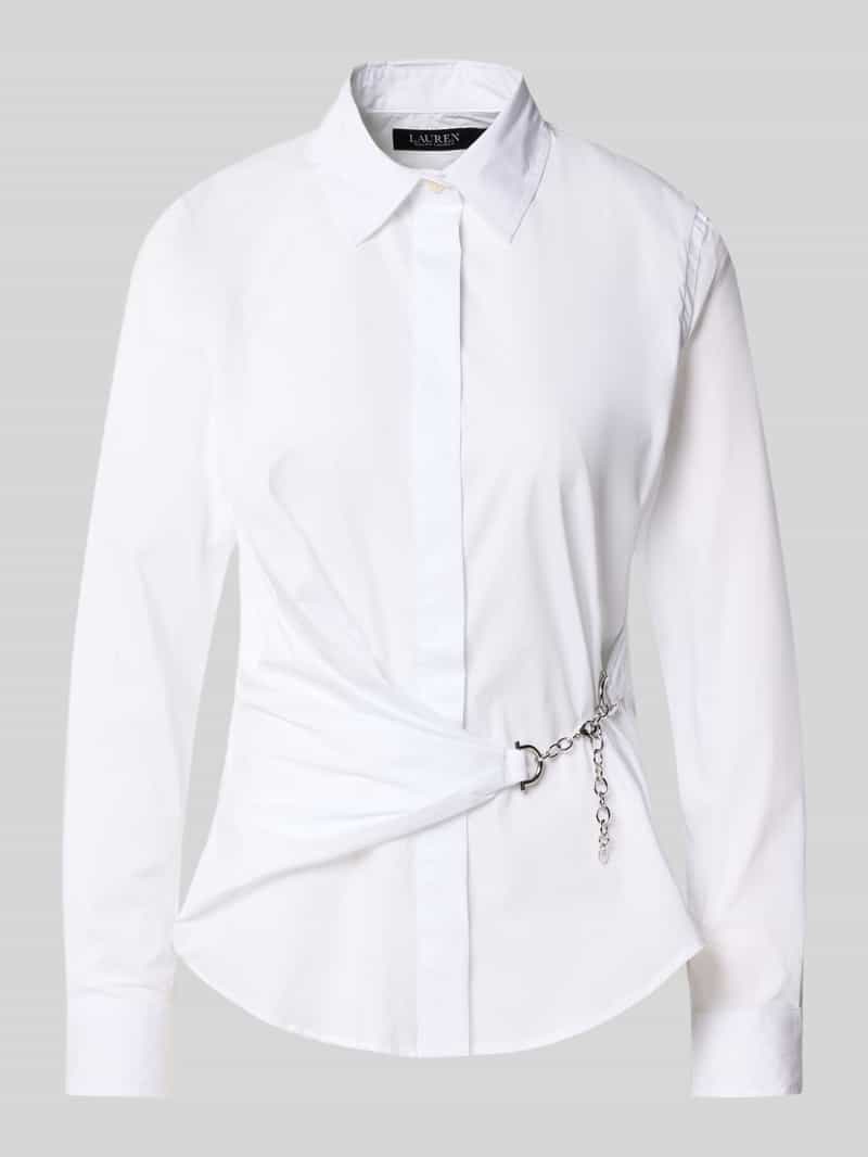 Lauren Ralph Lauren Regular fit overhemdblouse met kettingdetail model 'Coniah'