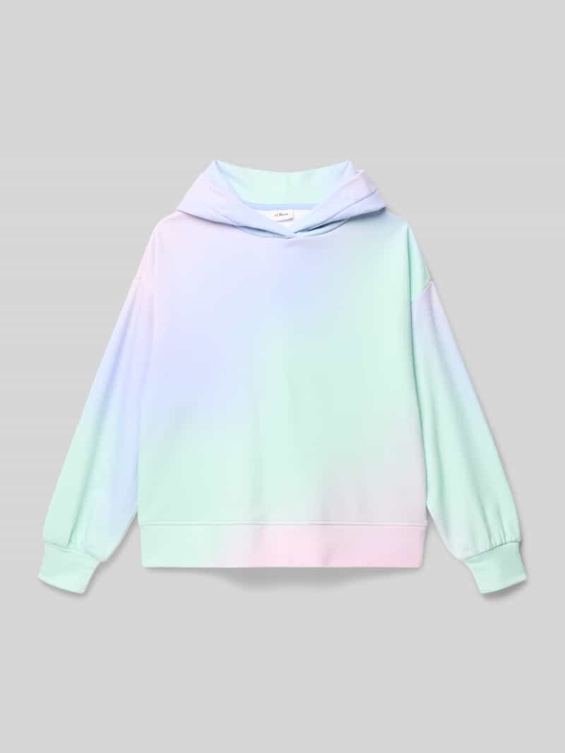 regular fit hoodie van katoenmix