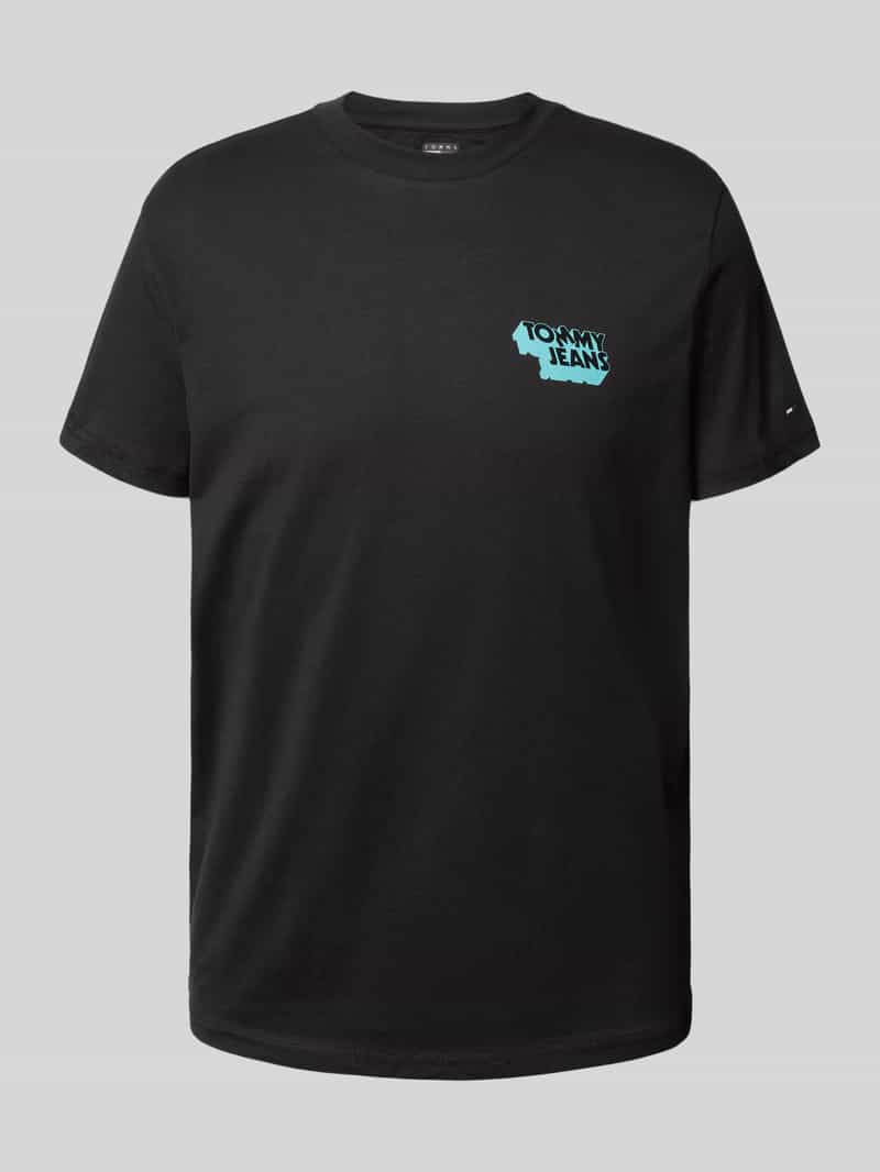 Tommy Jeans Slim fit T-shirt van puur katoen