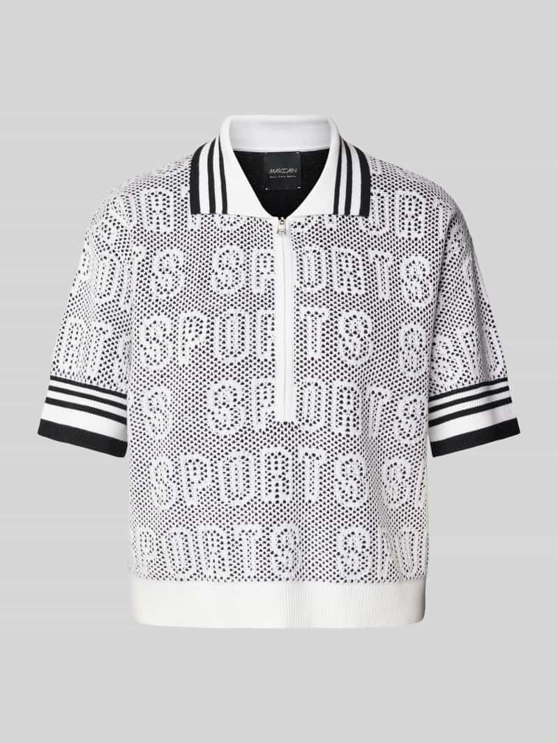 Marc Cain Gebreid shirt met ritssluiting