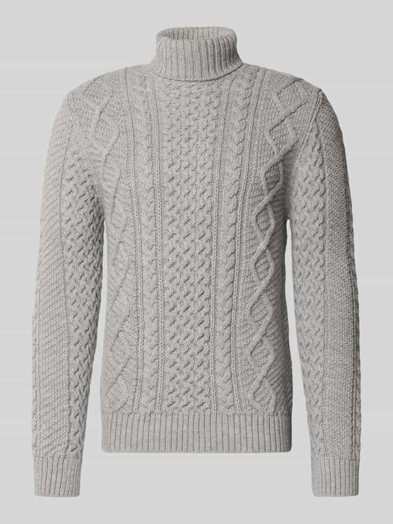 Superdry Gebreide pullover met kabelpatroon model 'Jacob'