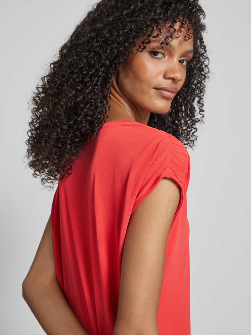 Christian Berg Woman T-shirt met geribde ronde hals