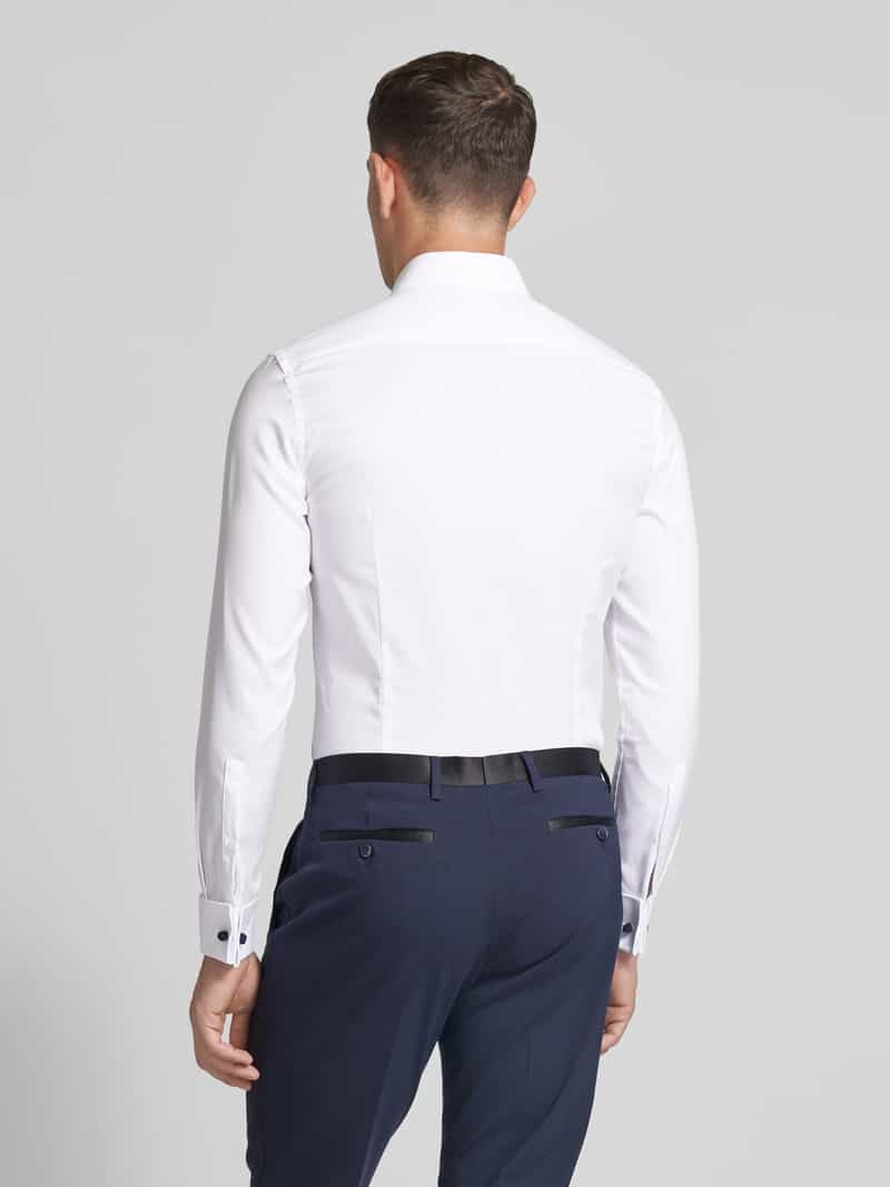 Super slim fit smokingoverhemd met kentkraag Jake*s