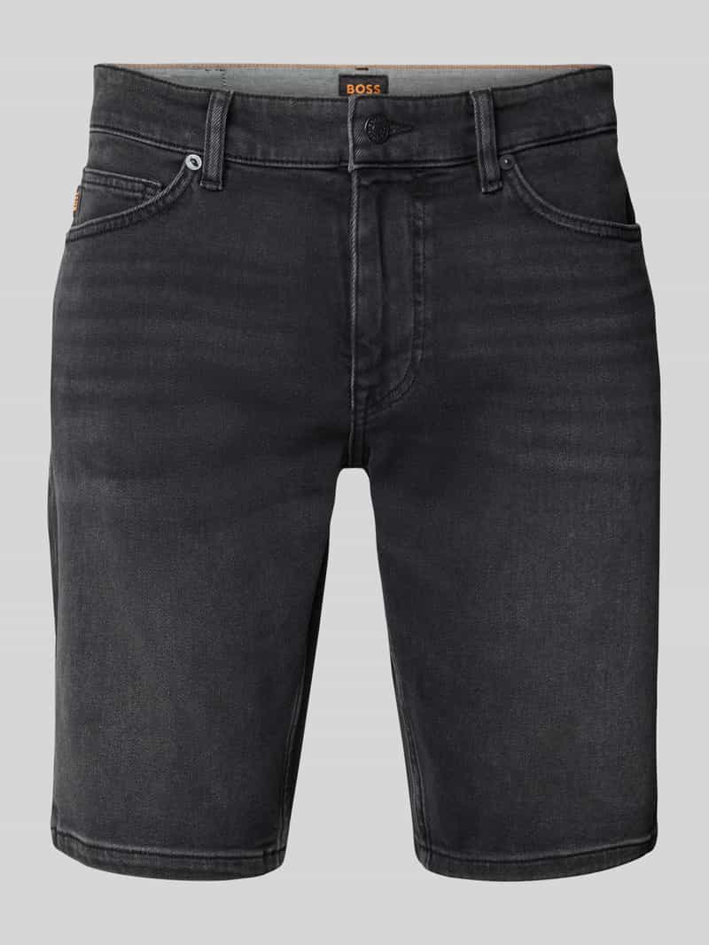 Boss Orange Slim fit korte jeans met steekzakken model 'Delaware'