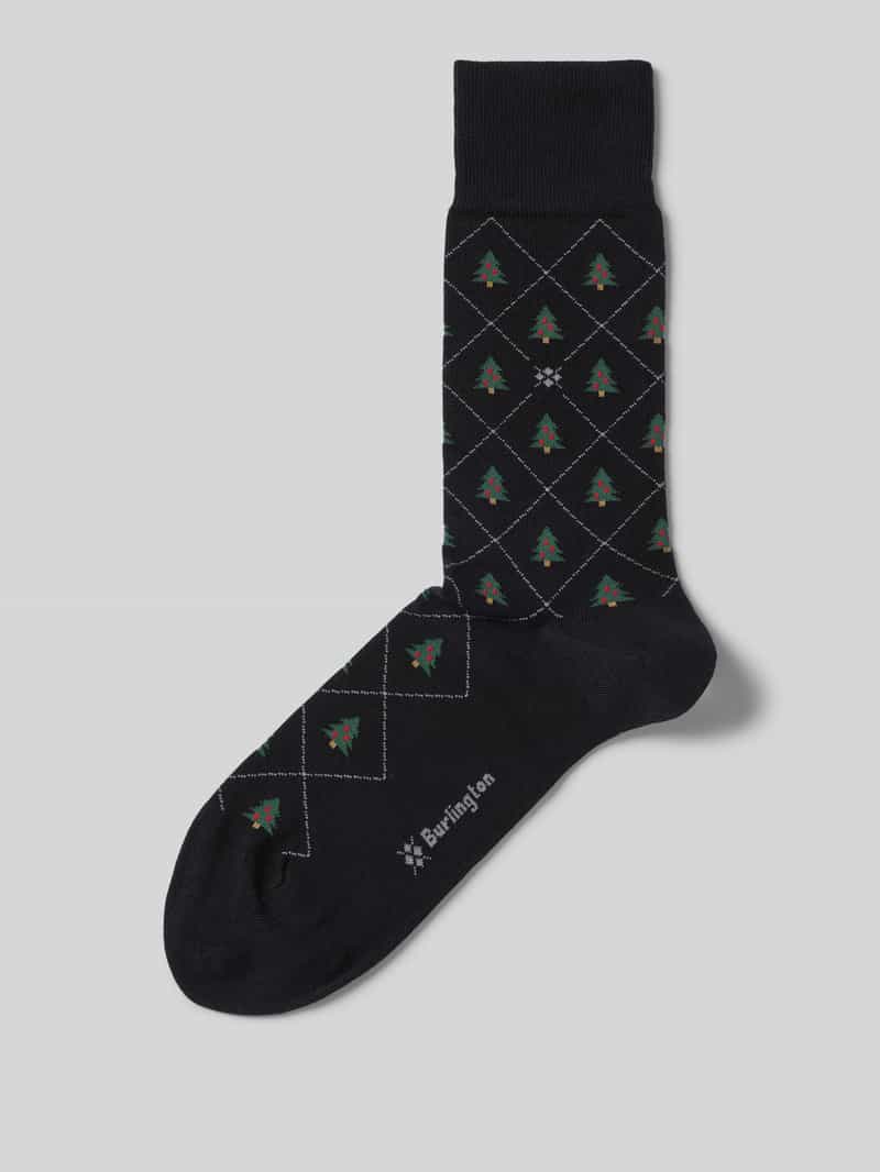Burlington Sokken in all-over look model 'CHRISTMAS TREE'