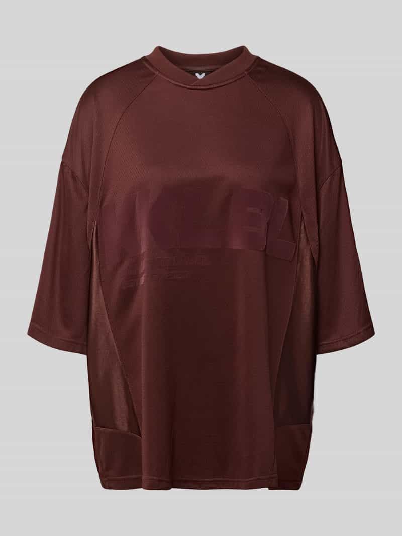 Oversized T-shirt met labelprint