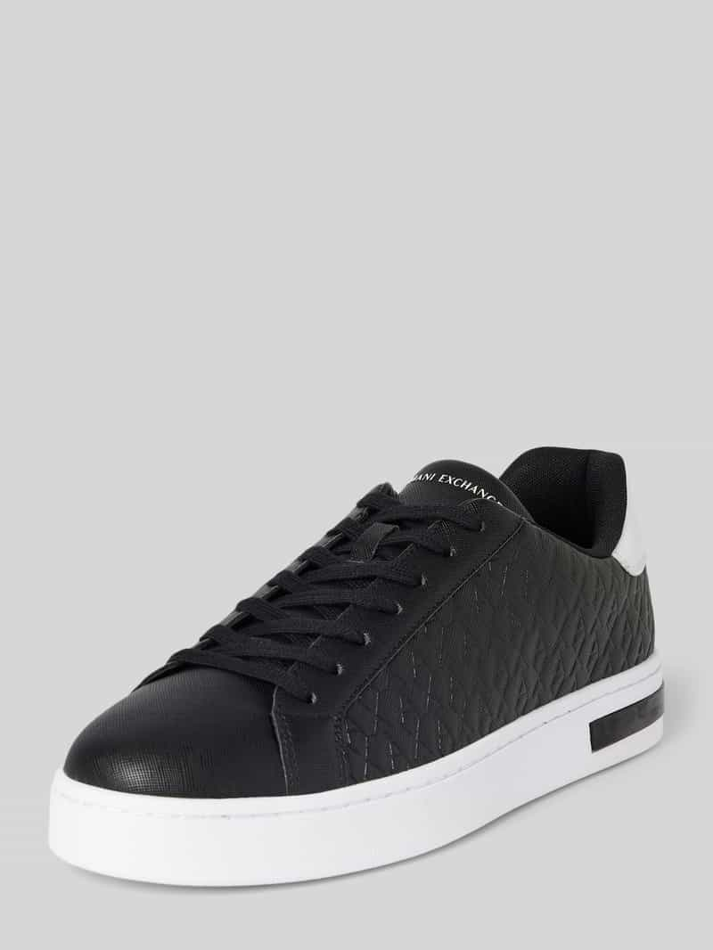 Armani Exchange Sneakers met vetersluiting, model 'London'