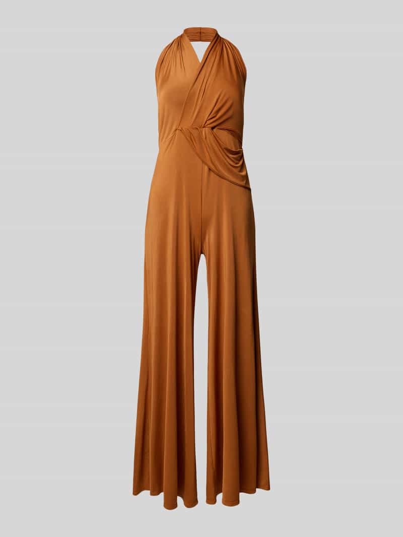 RINASCIMENTO Jumpsuit met halter in wikkellook