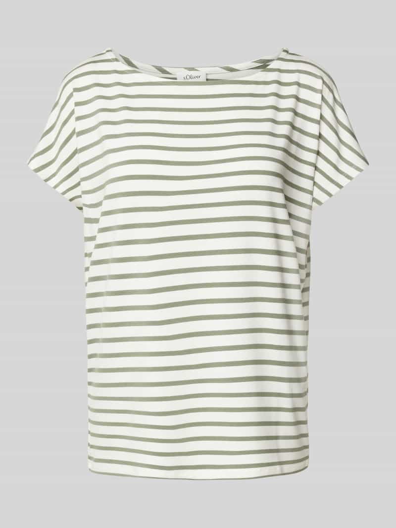 s.Oliver RED LABEL Relaxed fit T-shirt in mix van viscose en elastaan