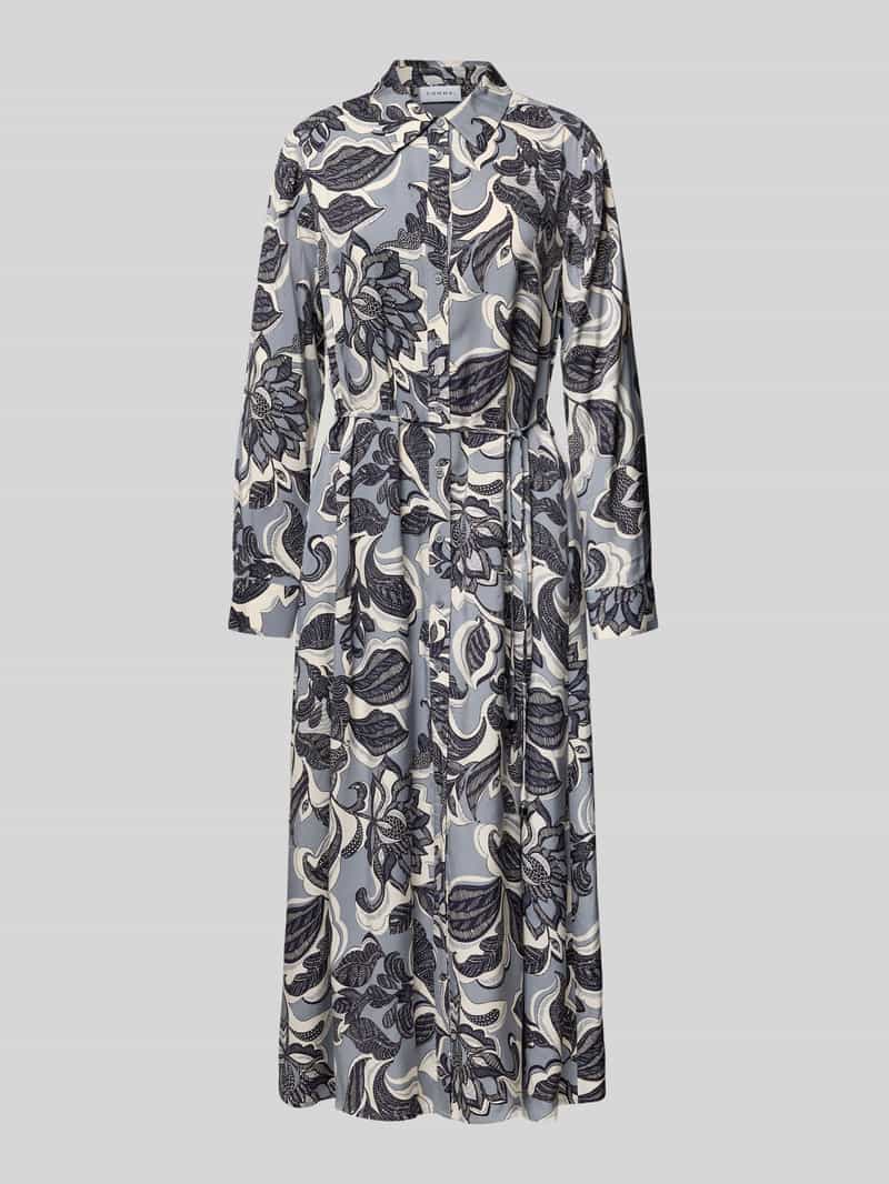comma Midi-jurk met knoopsluiting