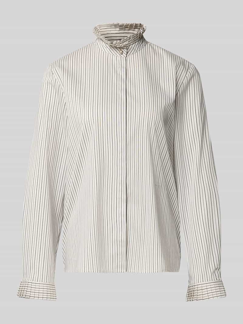 Joop! Overhemdblouse met blinde knoopsluiting model 'Blaer'