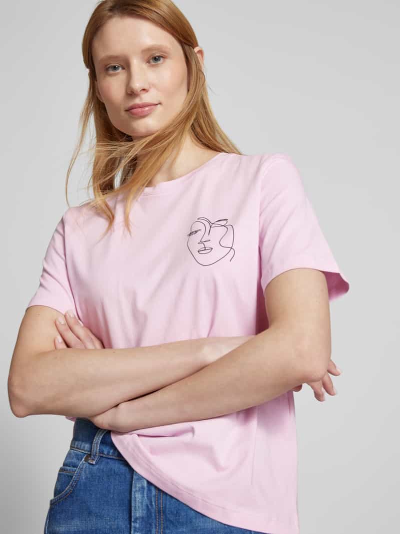 Vila T-shirt met motiefprint model 'SYBILLA'