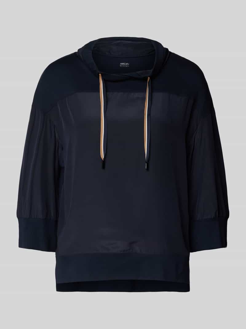 Marc Cain Regular fit shirt met lange mouwen van puur viscose model 'SPORTS'