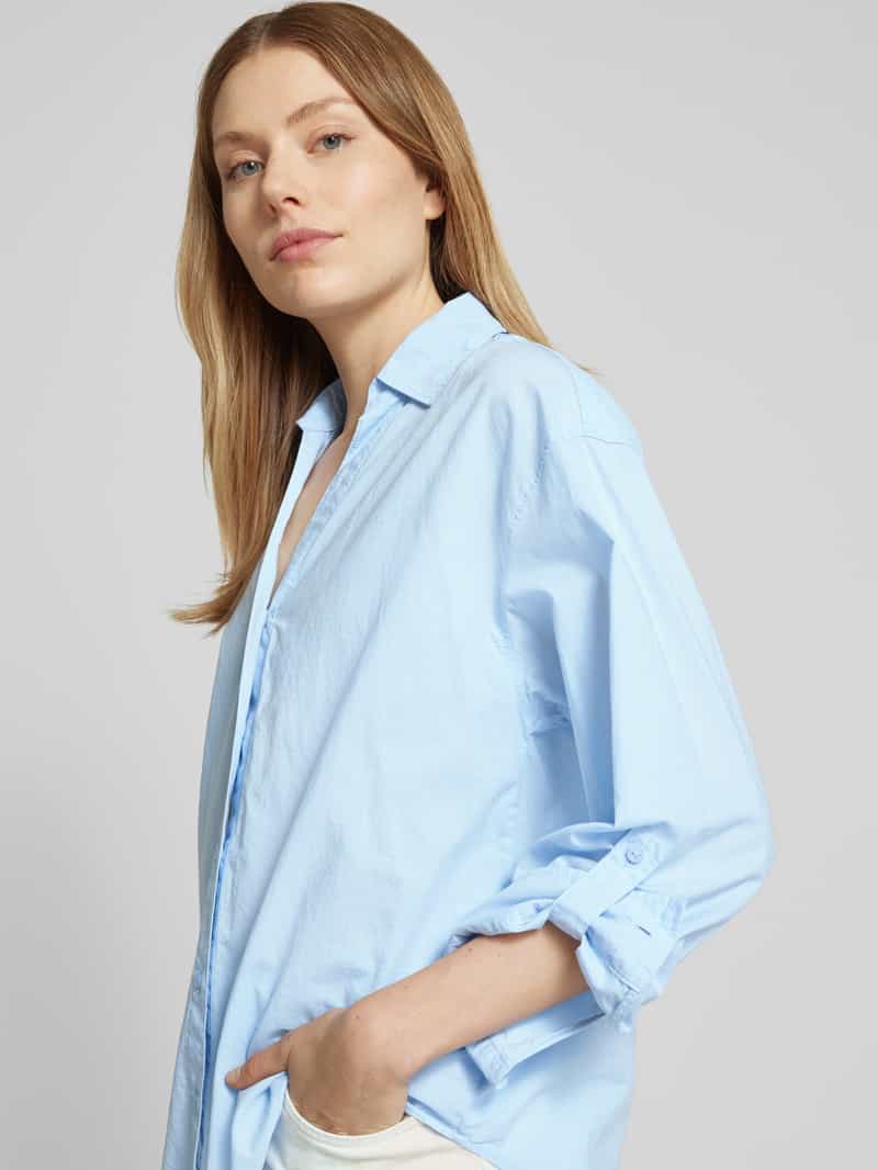 s.Oliver RED LABEL Relaxed fit overhemdblouse van puur katoen