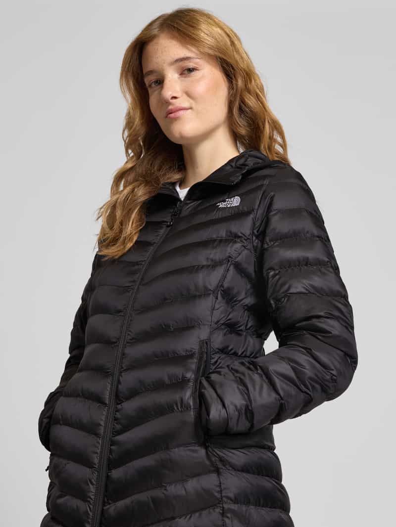 The North Face Gewatteerde lange jas met logostitching model 'Huila'