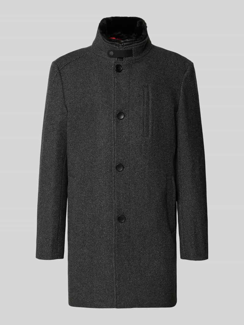 CINQUE Regular fit lange jas met opstaande kraag model 'Arsenal'