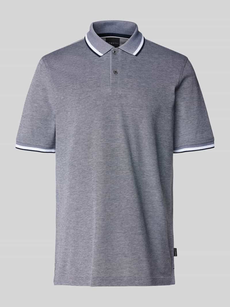 Bugatti Poloshirt met labeldetail