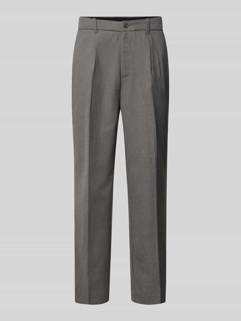 CK Calvin Klein Slim tapered fit pantalon met persplooien