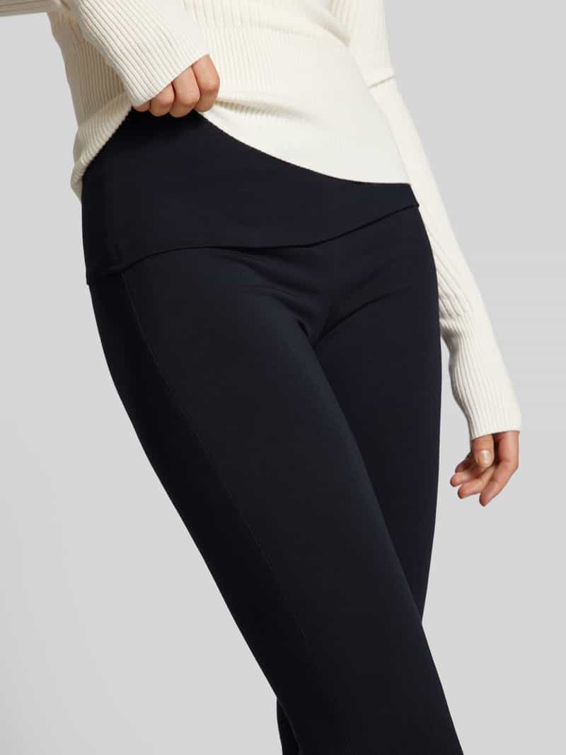 Review Flared cut sweatpants met elastische band