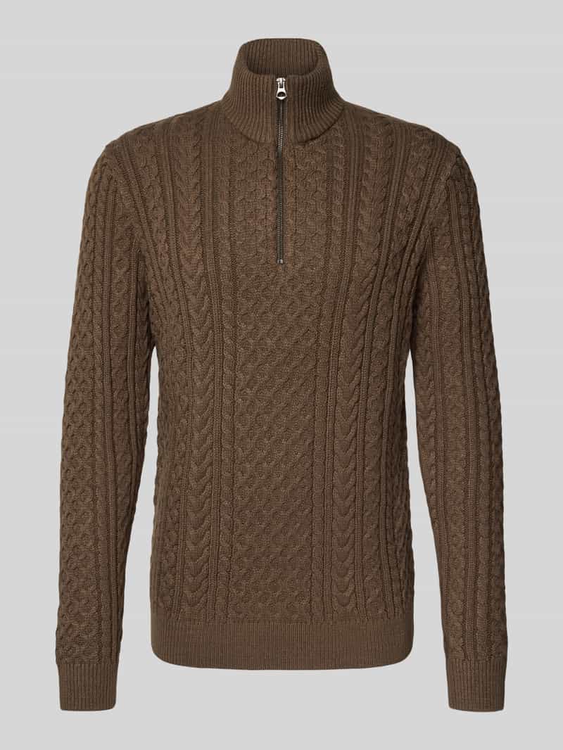 JACK & JONES Premium Gebreide pullover met ribboorden model 'BLUSEAN'