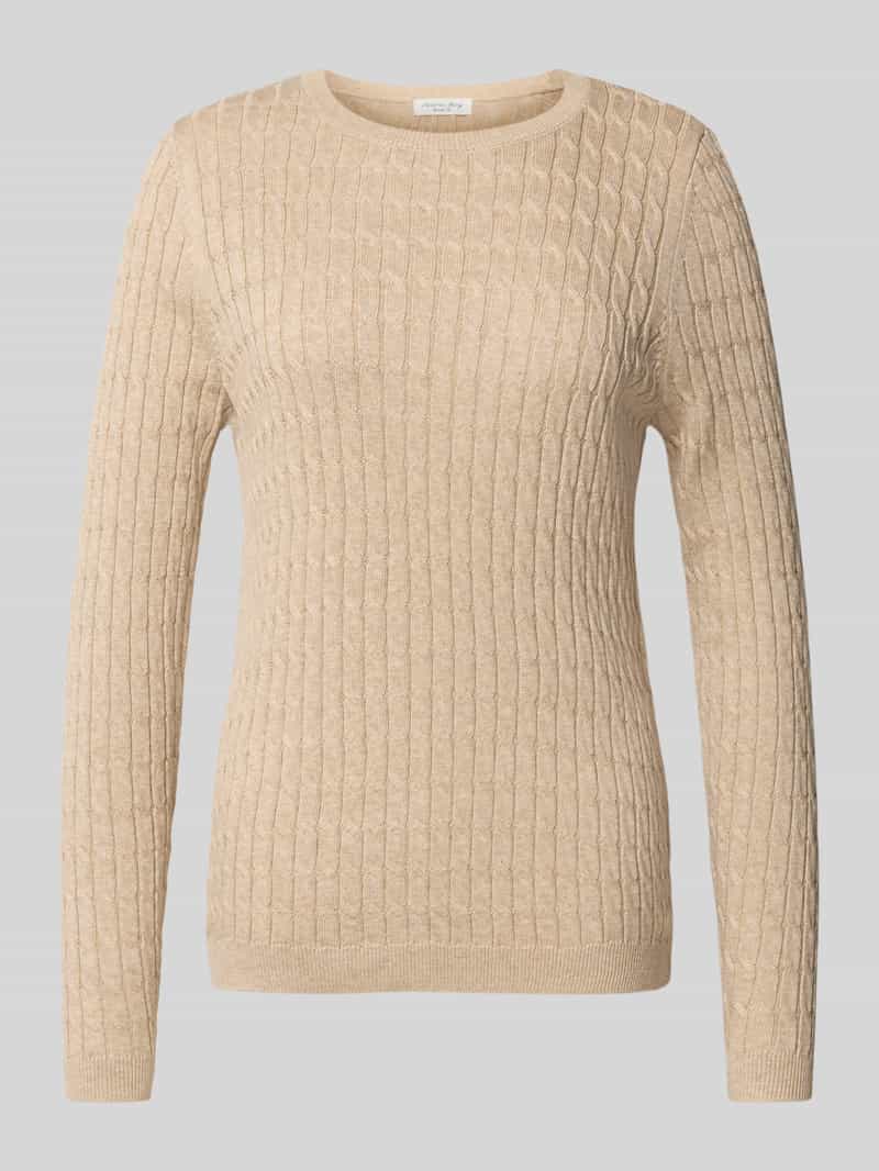 Christian Berg Woman Gebreide pullover met kabelpatroon