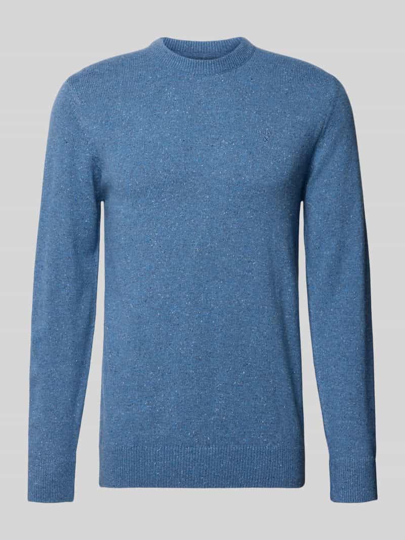Pullover van mix van wol en zijde met ronde hals model 'TISBURY'