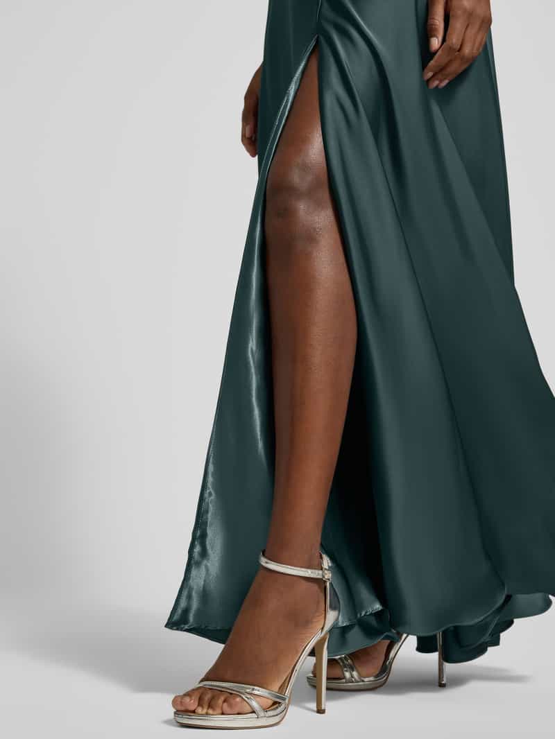 Laona Regular fit avondjurk met plooien