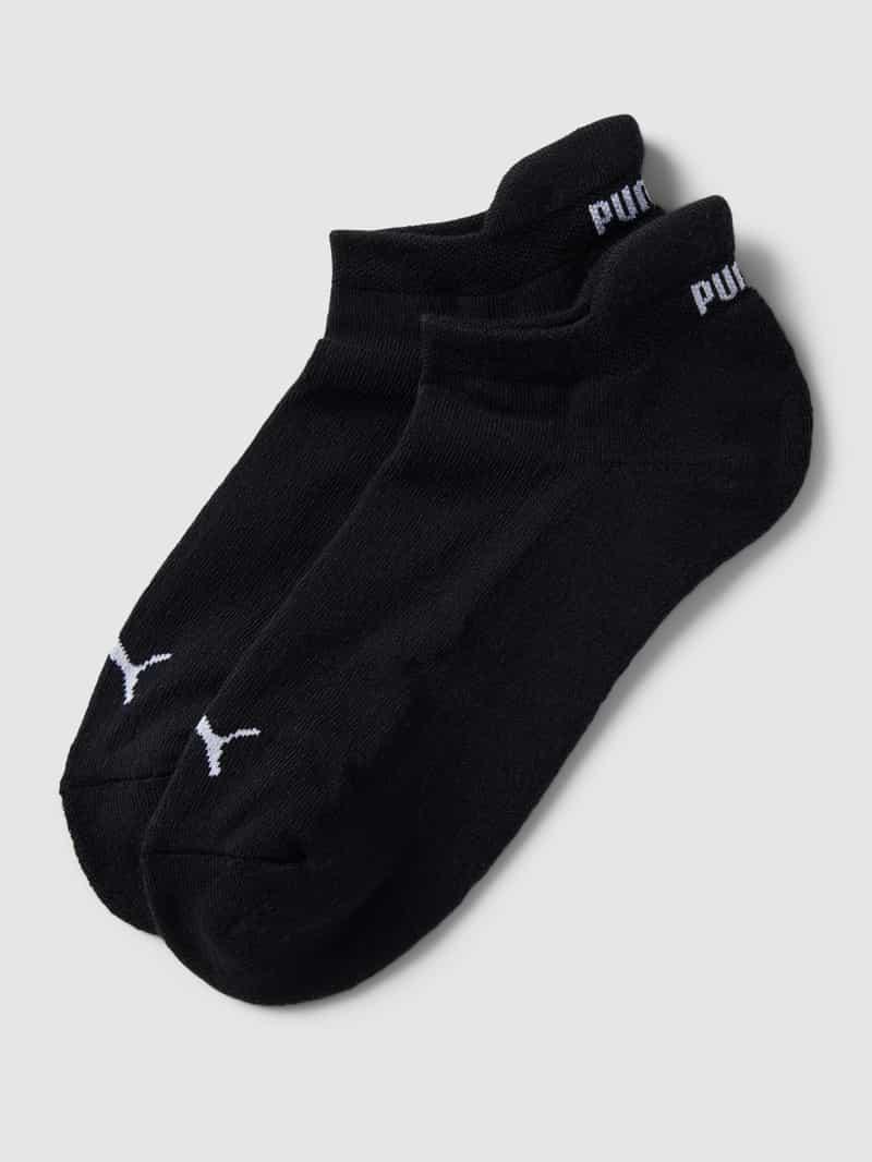 Puma Sneakersokken met labeldetails in een set van 2 paar model 'Cushioned'