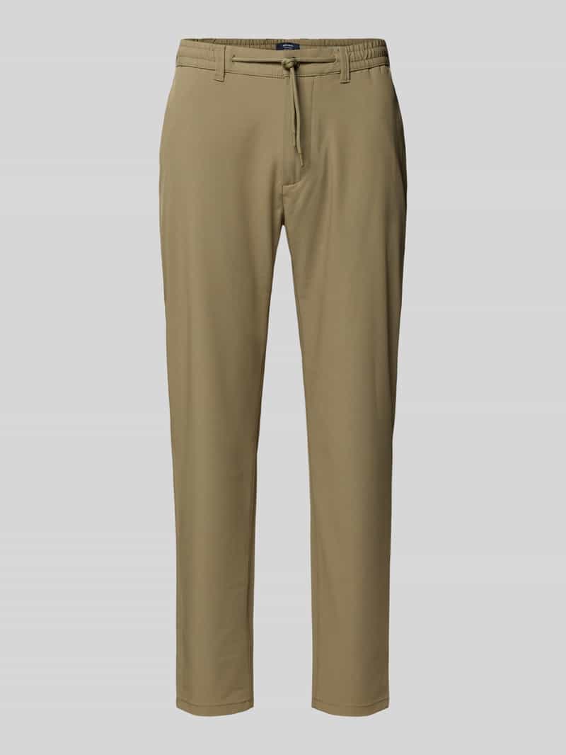 MCNEAL tapered fit stoffen broek met elastische band