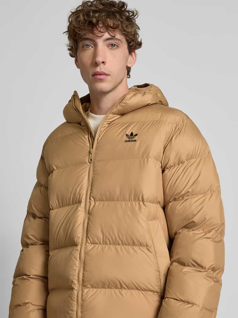 adidas Originals Regular fit gewatteerd jack met logostitching model 'Commercial'