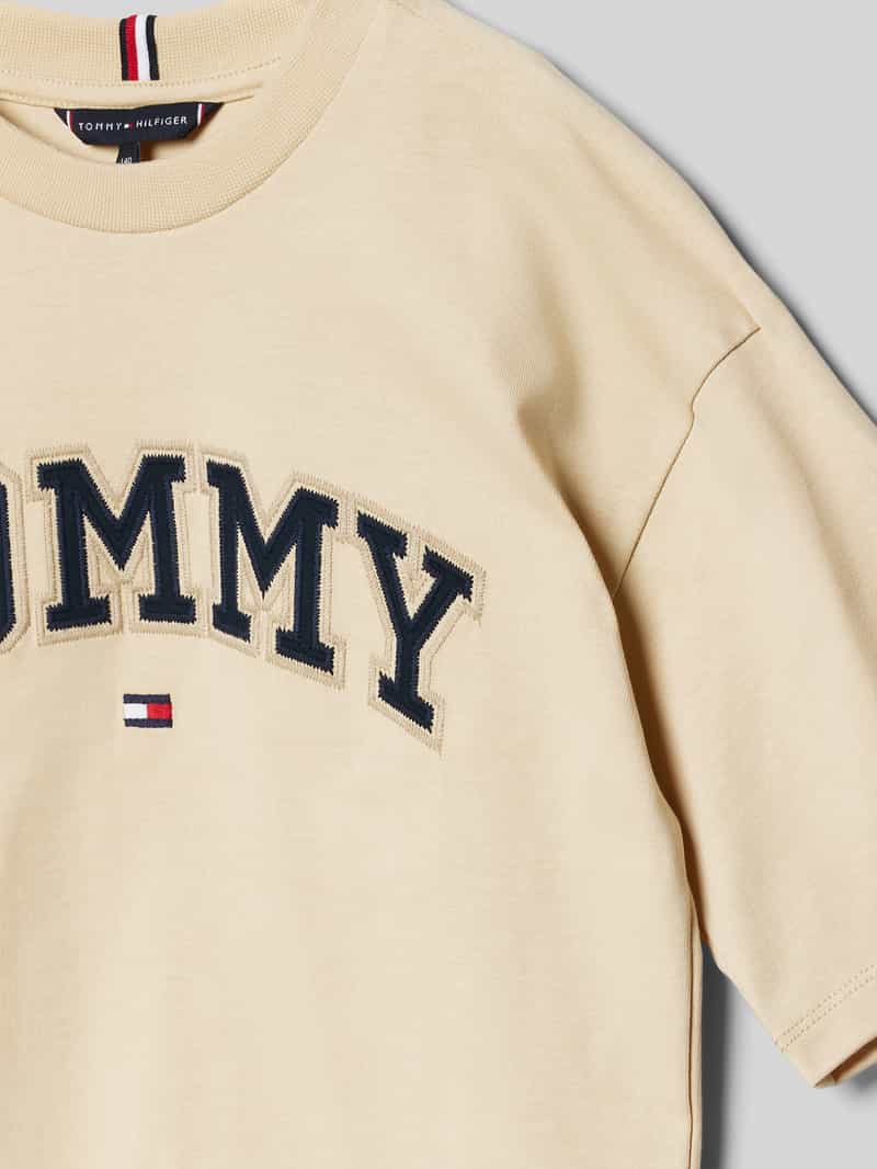 Tommy Hilfiger Teens T-shirt met ronde hals