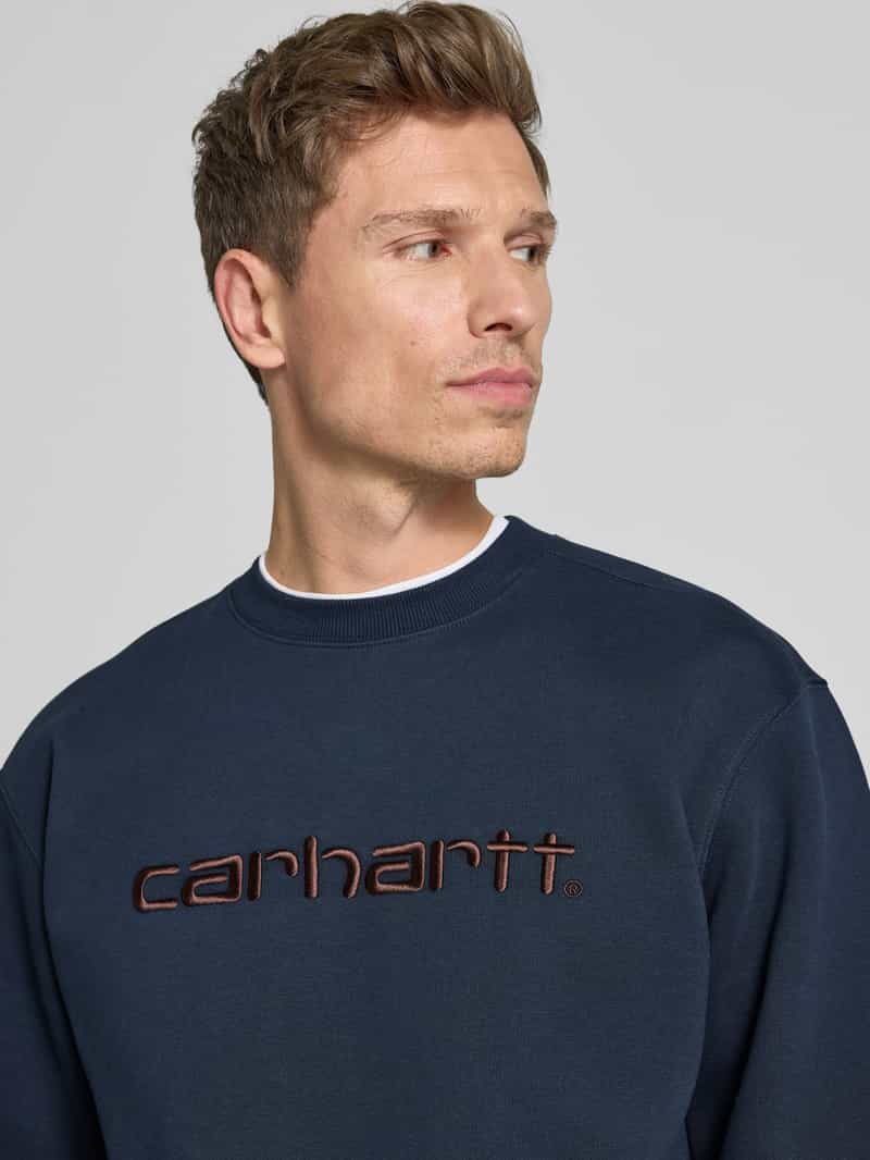 Carhartt Work In Progress Sweatshirt met labelstitching