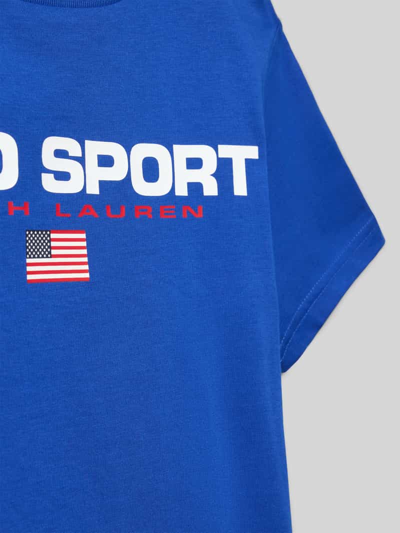Polo Sport T-shirt met labelprint
