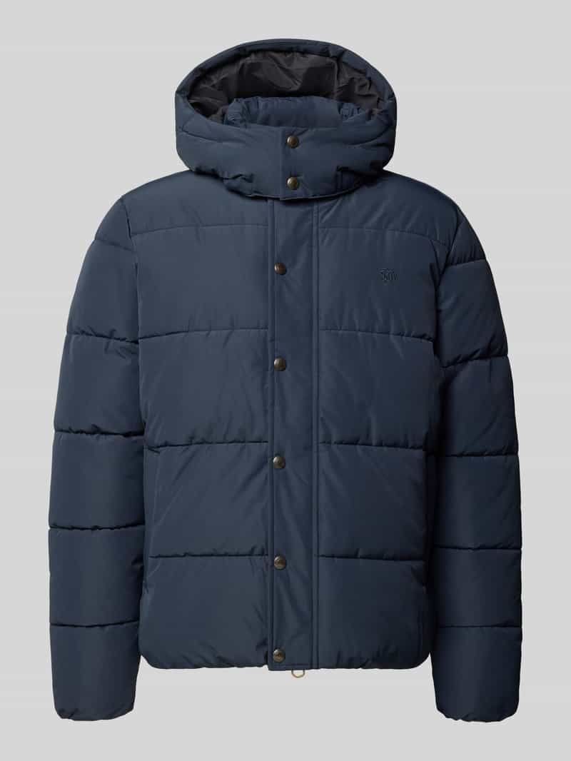 Superdry Pufferjas Premium Hooded Navy - Maat 3XL - Heren - Gewatteerde jassen