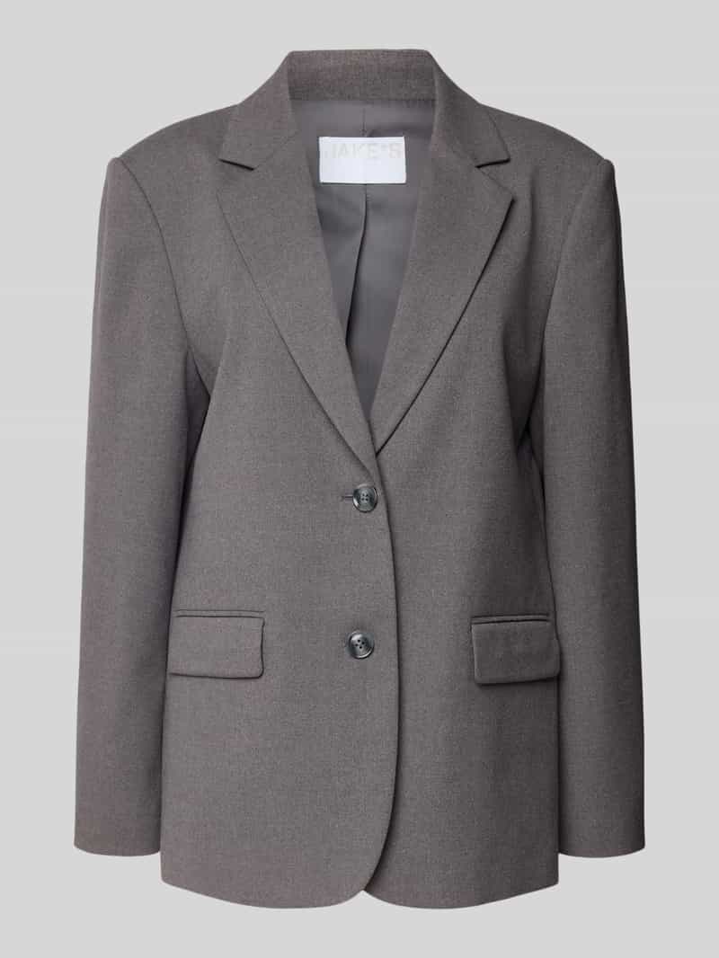 Jake*s Collection Regular fit blazer met klepzakken