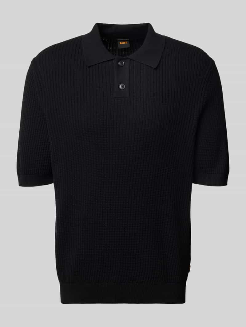 Boss Orange Relaxed fit poloshirt van een mix van katoen en kapok