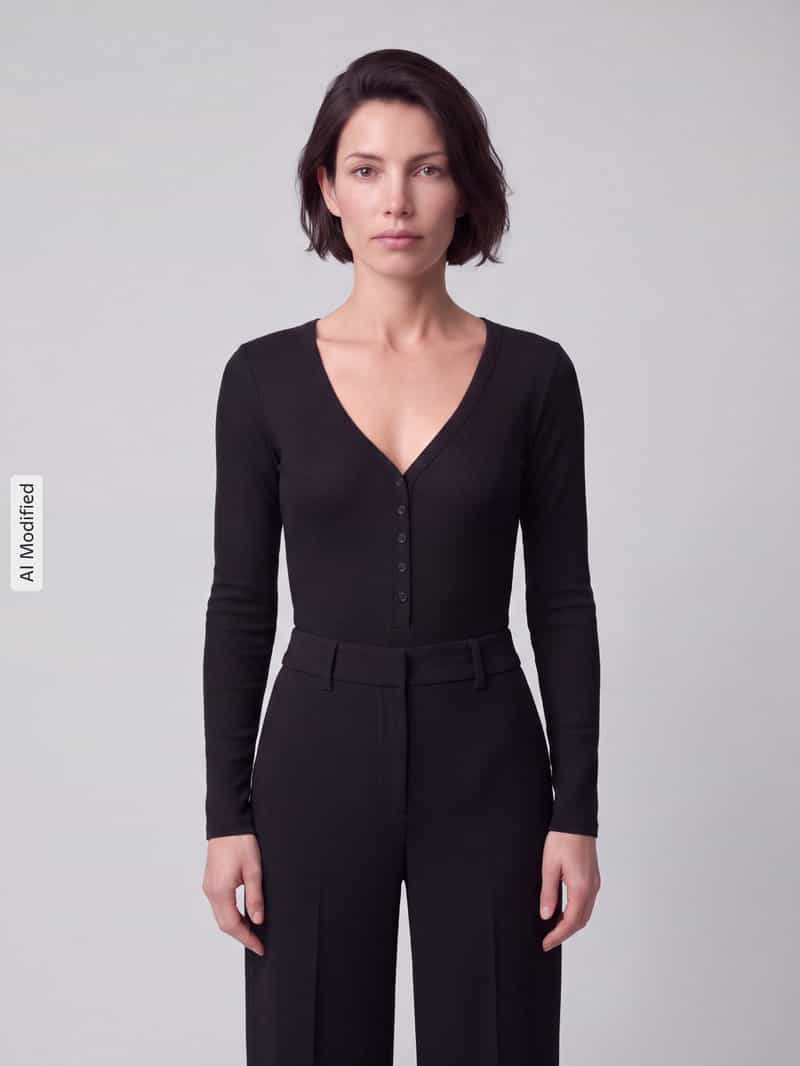 Jake*s Casual Slim fit body van puur katoen