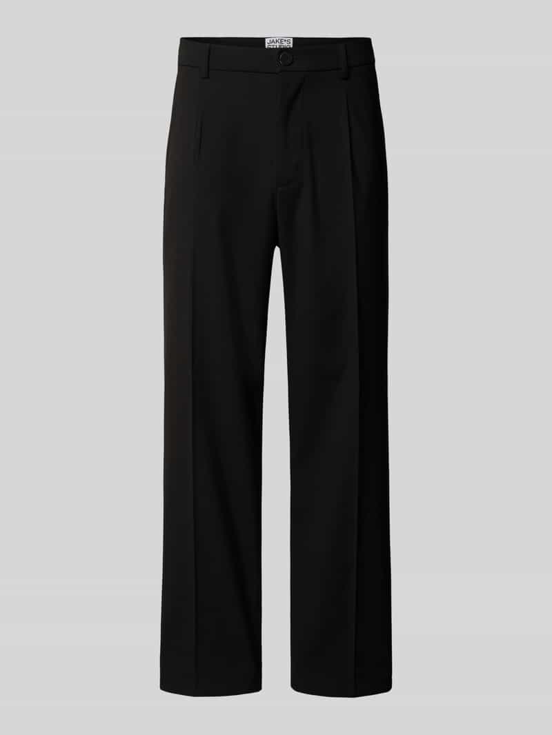 Jake*s Studio Men Stoffen broek met Franse steekzakken