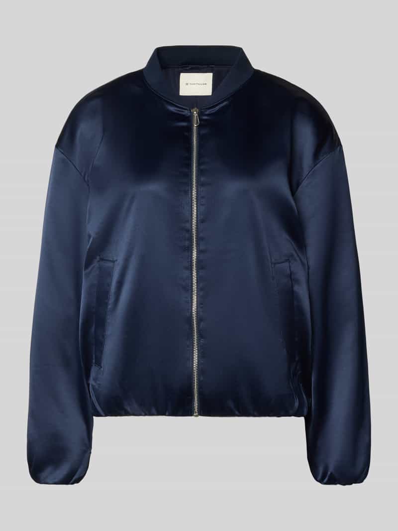 Tom Tailor Regular Fit Blouson mit College-Kragen in Dunkelblau, Größe XS 2015732XS