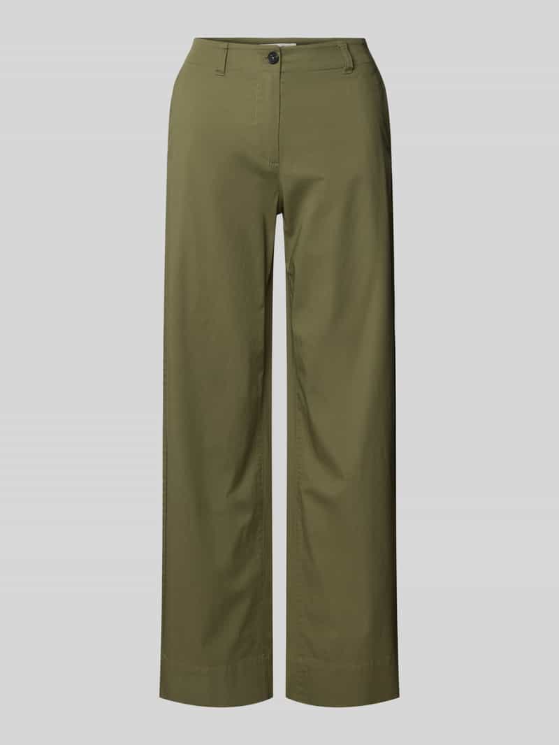 Marc O'Polo Wide leg chino van katoenmix model 'LANDE'