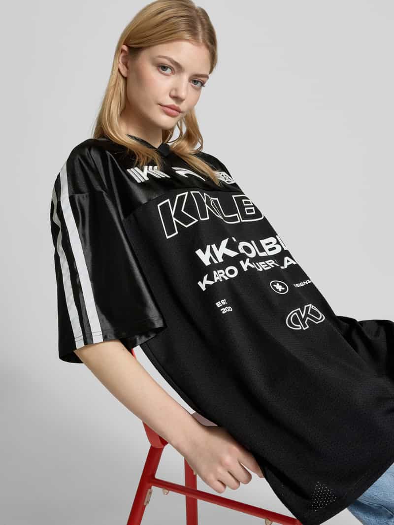 Karo Kauer Oversized T-shirt met labelprint