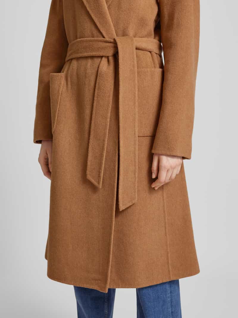 Polo Ralph Lauren Lange jas met reverskraag en strikceintuur