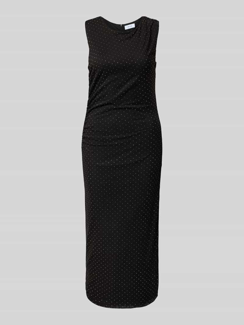 Vila Midi-jurk met ronde hals model 'MINNA'