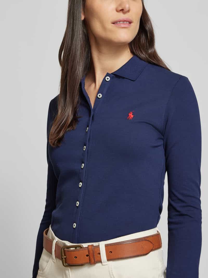 Polo Ralph Lauren Shirt met lange mouwen en labelstitching