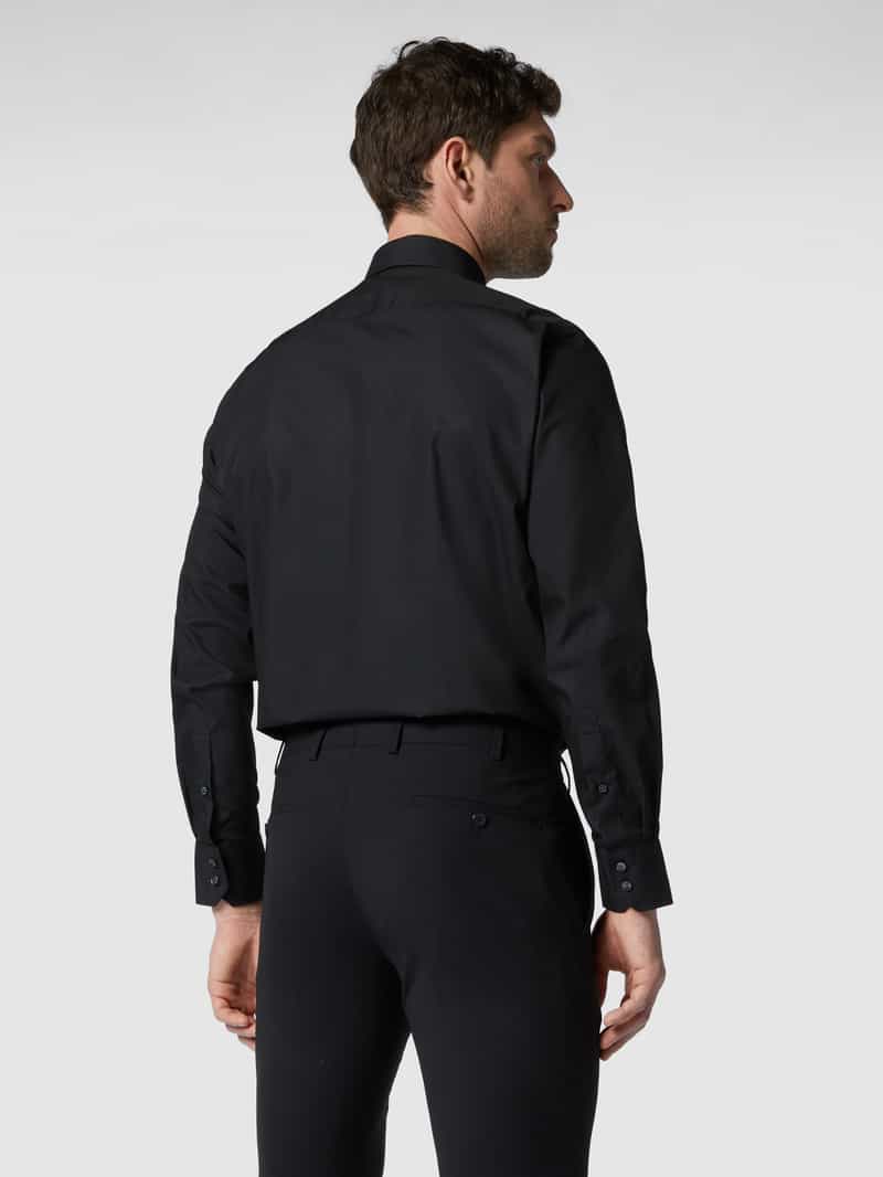 Regular fit zakelijk overhemd van popeline Christian Berg Men