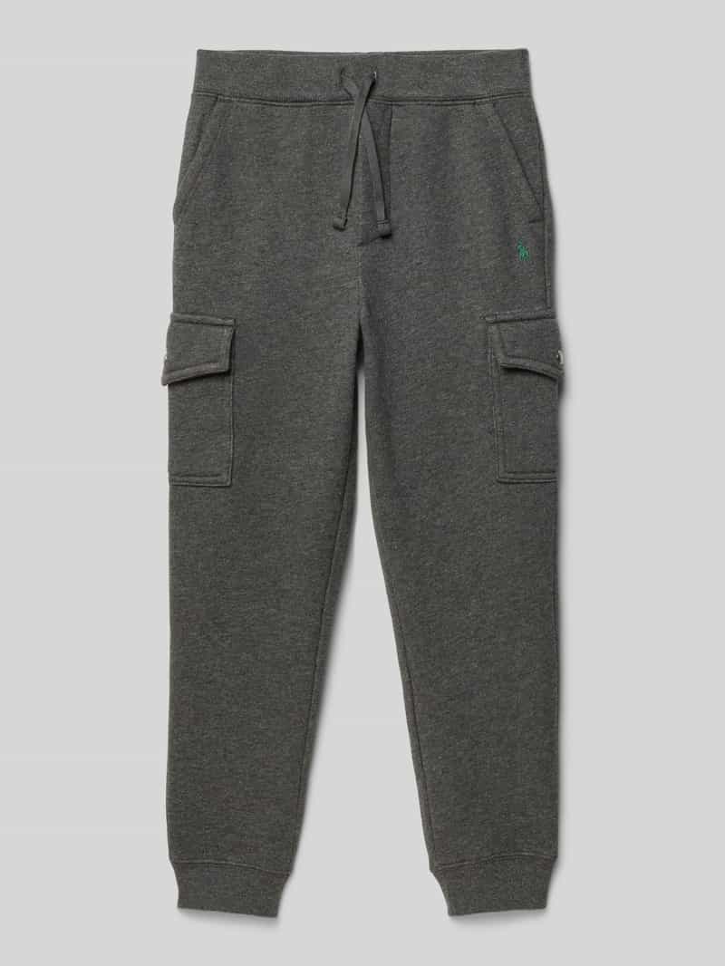 Polo Ralph Lauren Kids Regular fit sweatbroek met cargozakken