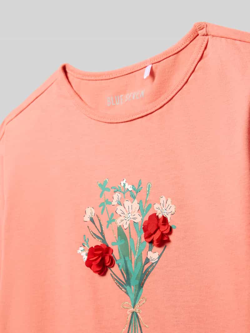 BLUE SEVEN Shirt met lange mouwen en motiefprint